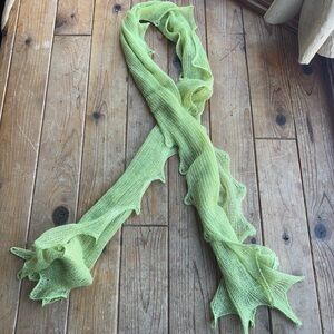 Soft Tough Lightweight Lime Green Scarf